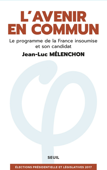Couverture du programme l'Avenir en commun en 2017