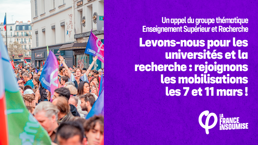 Levons-nous pour les universités et la recherche