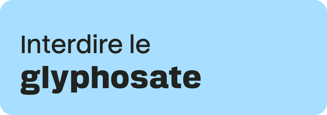 Mesure du programme : interdire le glyphosate